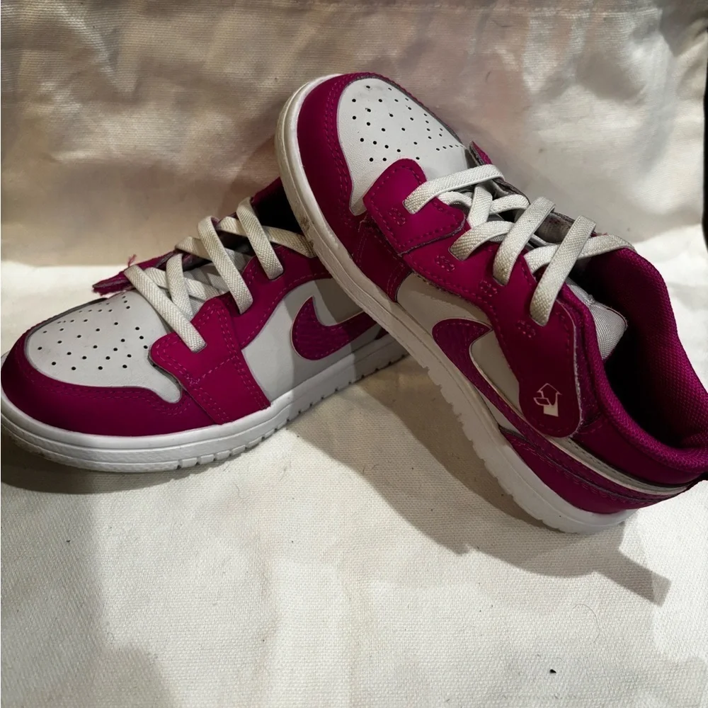 Nike Kids' Air Jordan Low Alt Shoes pink and white size 10c 💖